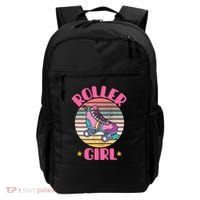 Retro Rollerskates Funny 80S Roller Disco Skating Girl Cool Backpack thumb 0