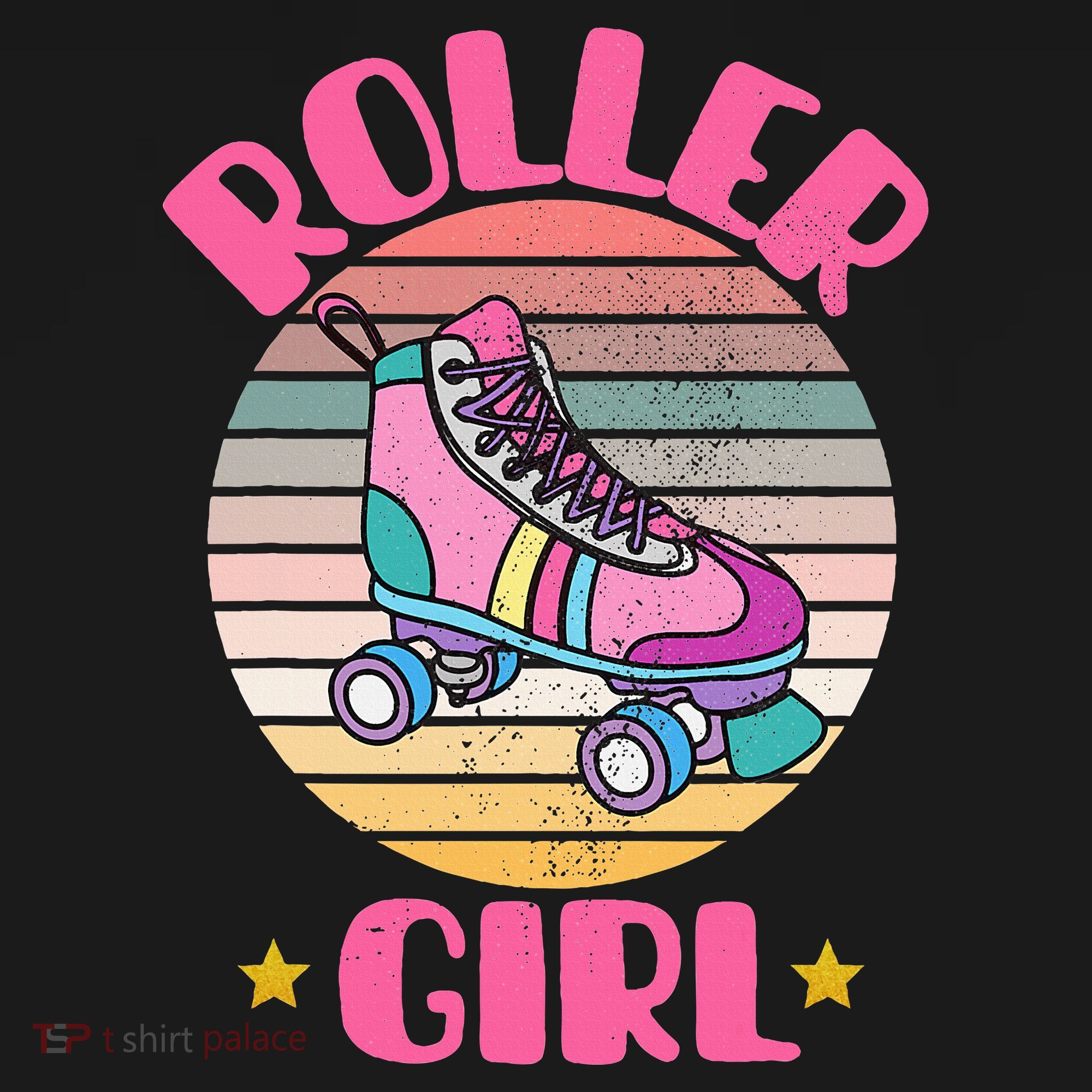 Retro Rollerskates Funny 80S Roller Disco Skating Girl Cool Women's Hoodie