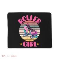 Retro Rollerskates Funny 80S Roller Disco Skating Girl Cool Mousepad thumb 0