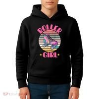 Retro Rollerskates Funny 80S Roller Disco Skating Girl Cool Kids Hoodie thumb 4