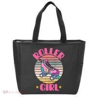 Retro Rollerskates Funny 80S Roller Disco Skating Girl Cool Tote Bag thumb 0