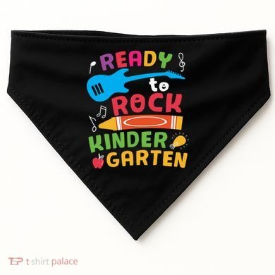 Ready Rock Funny First Day Of Kindergarten USA-Made Doggie Bandana