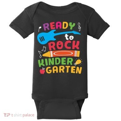 Ready Rock Funny First Day Of Kindergarten Baby Bodysuit