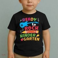 Ready Rock Funny First Day Of Kindergarten Toddler T-Shirt thumb 2