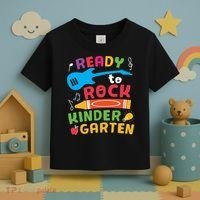 Ready Rock Funny First Day Of Kindergarten Toddler T-Shirt thumb 3