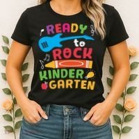Ready Rock Funny First Day Of Kindergarten Women's T-Shirt thumb 2