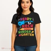Ready Rock Funny First Day Of Kindergarten Women's T-Shirt thumb 4