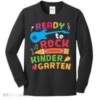Ready Rock Funny First Day Of Kindergarten Kids Long Sleeve Shirt thumb 0