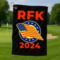 RFK Robert F Kennedy Jr For President 2024 Golf Towel thumb 1