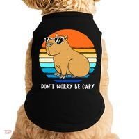 Retro Rodent Funny Capybara Dont Be Worry Be Capy Doggie Tank thumb 0