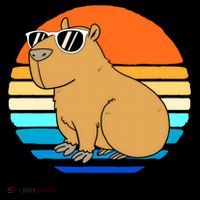 Retro Rodent Funny Capybara Dont Be Worry Be Capy Coffee Mug thumb 5
