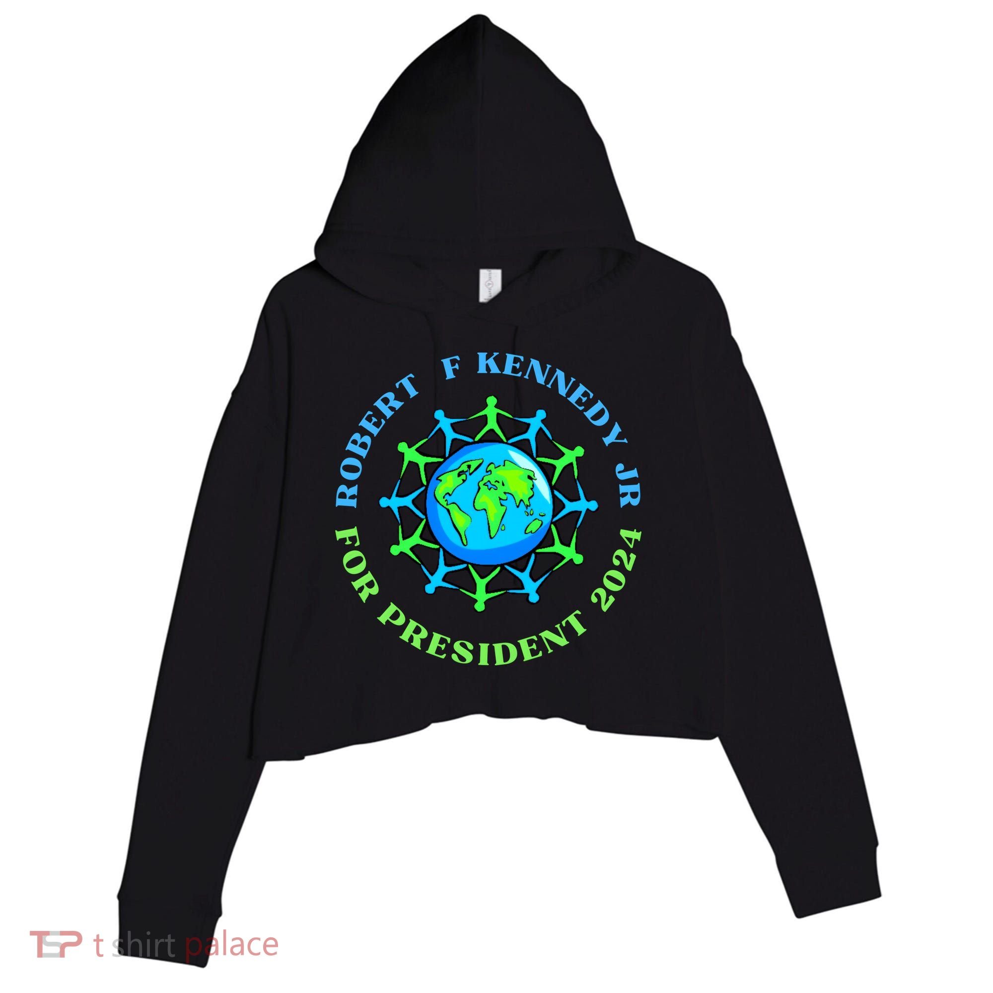 RFK Robert F Kennedy Jr For President 2024 Crop Fleece Hoodie