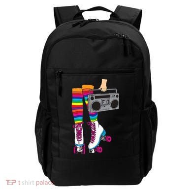Retro Rollerskates Funny 80's Roller Disco Skating Girl Gift Backpack