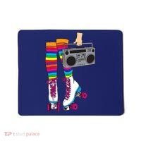 Retro Rollerskates Funny 80's Roller Disco Skating Girl Gift Mousepad thumb 0
