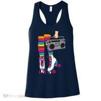 Retro Rollerskates Funny 80's Roller Disco Skating Girl Gift Women's Tank Top thumb 0