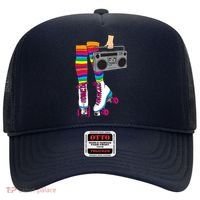 Retro Rollerskates Funny 80's Roller Disco Skating Girl Gift Hat thumb 0