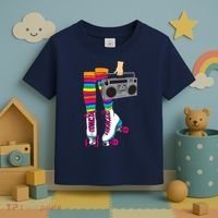 Retro Rollerskates Funny 80's Roller Disco Skating Girl Gift Toddler T-Shirt thumb 3