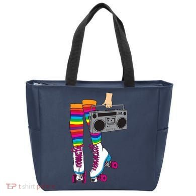 Retro Rollerskates Funny 80's Roller Disco Skating Girl Gift Tote Bag