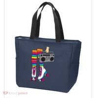 Retro Rollerskates Funny 80's Roller Disco Skating Girl Gift Tote Bag thumb 3