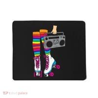 Retro Rollerskates Funny 80's Roller Disco Skating Girl Gift Mousepad thumb 0