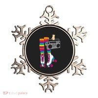 Retro Rollerskates Funny 80's Roller Disco Skating Girl Gift Ornament thumb 0