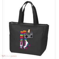 Retro Rollerskates Funny 80's Roller Disco Skating Girl Gift Tote Bag thumb 3