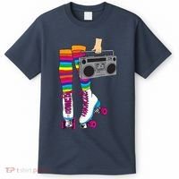 Retro Rollerskates Funny 80's Roller Disco Skating Girl Gift T-Shirt thumb 0