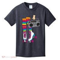 Retro Rollerskates Funny 80's Roller Disco Skating Girl Gift Kids T-Shirt thumb 0