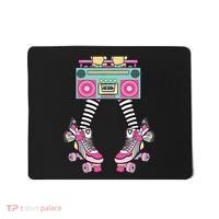 Retro Rollerskates Funny 80S Roller Disco Skating Girl Mousepad thumb 0