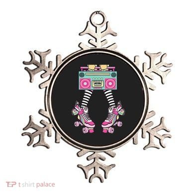 Retro Rollerskates Funny 80S Roller Disco Skating Girl Ornament