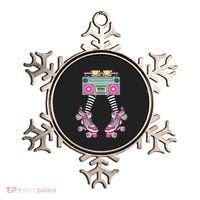 Retro Rollerskates Funny 80S Roller Disco Skating Girl Ornament thumb 0