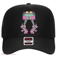 Retro Rollerskates Funny 80S Roller Disco Skating Girl Hat thumb 0