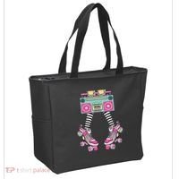 Retro Rollerskates Funny 80S Roller Disco Skating Girl Tote Bag thumb 2