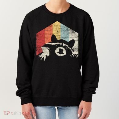 Retro Raccoon Gift Women's Sweatshirt