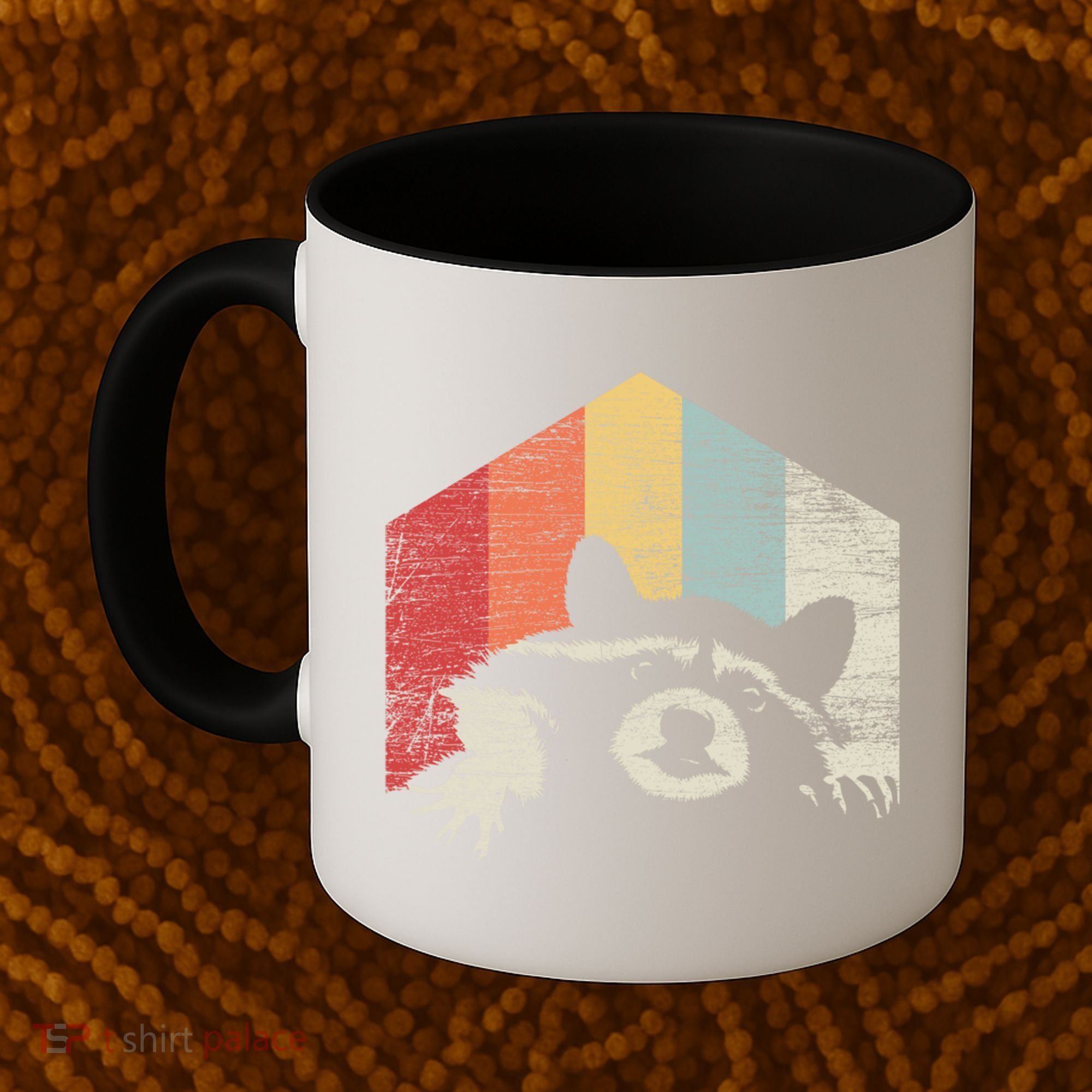 Retro Raccoon Gift Coffee Mug