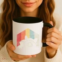Retro Raccoon Gift Coffee Mug thumb 3