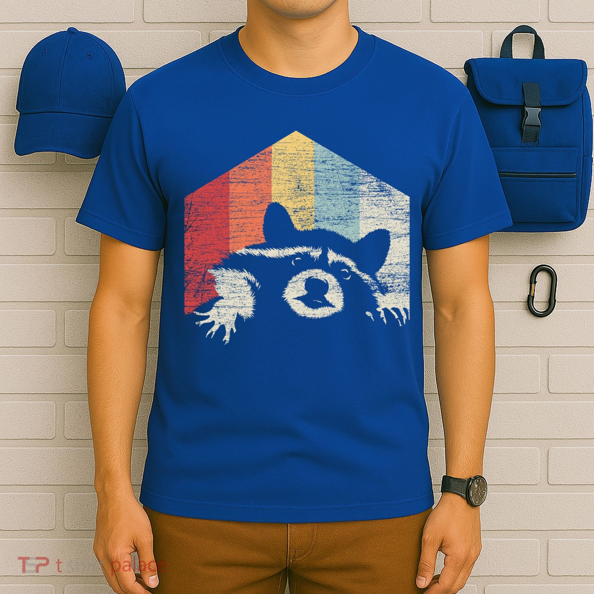 Retro Raccoon Gift T-Shirt