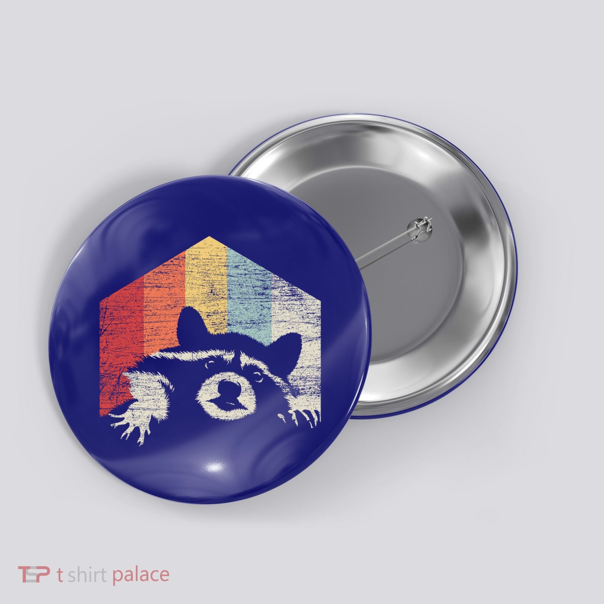 Retro Raccoon Gift Button