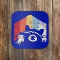 Retro Raccoon Gift Coaster thumb 0