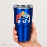 Retro Raccoon Gift Tumbler thumb 2
