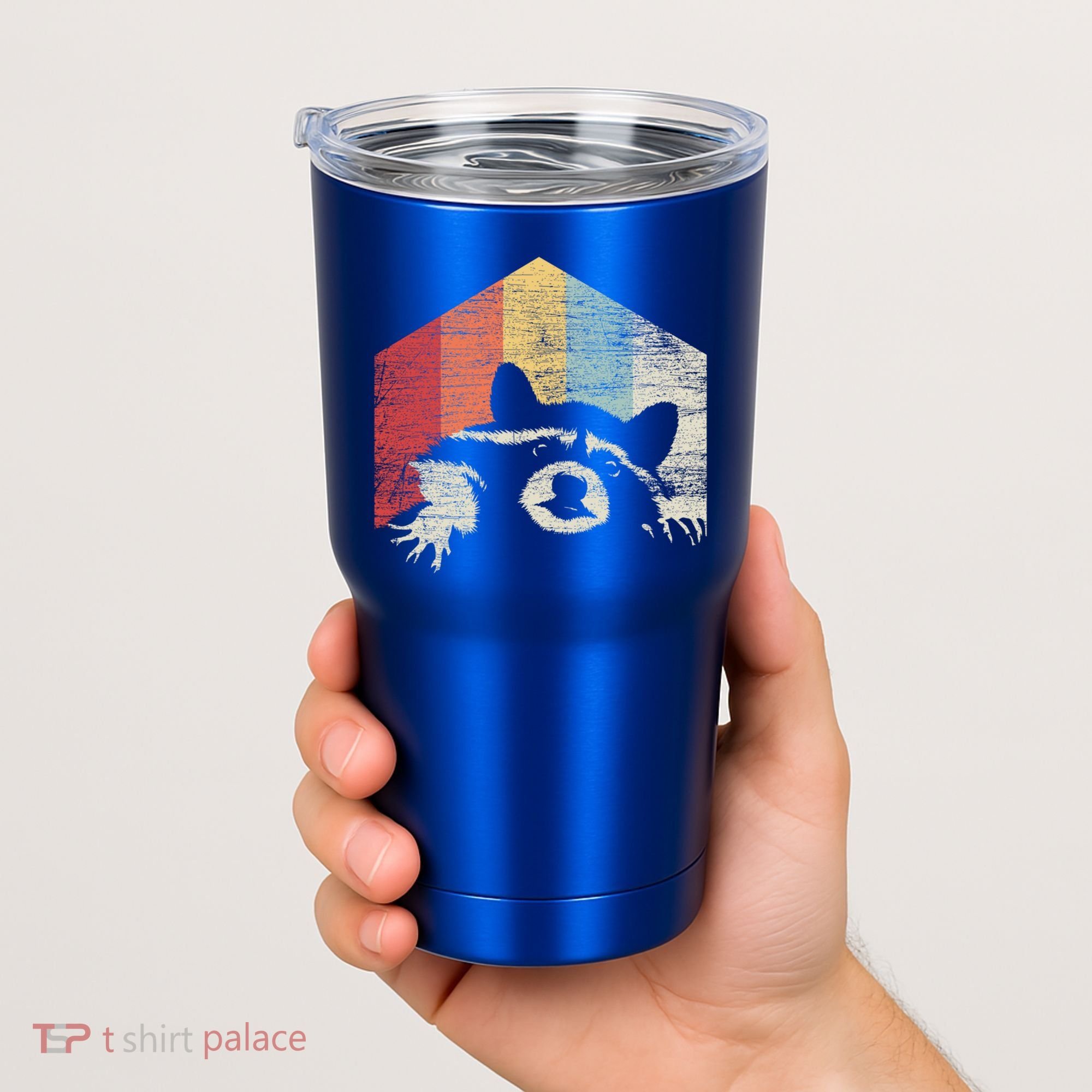 Retro Raccoon Gift Tumbler