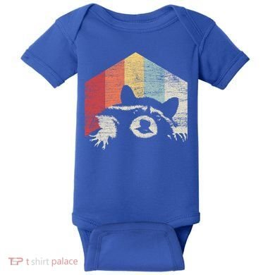 Retro Raccoon Gift Baby Bodysuit