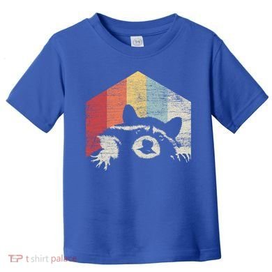 Retro Raccoon Gift Toddler T-Shirt