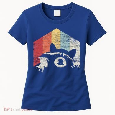 Retro Raccoon Gift Women's T-Shirt