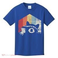 Retro Raccoon Gift Kids T-Shirt thumb 0