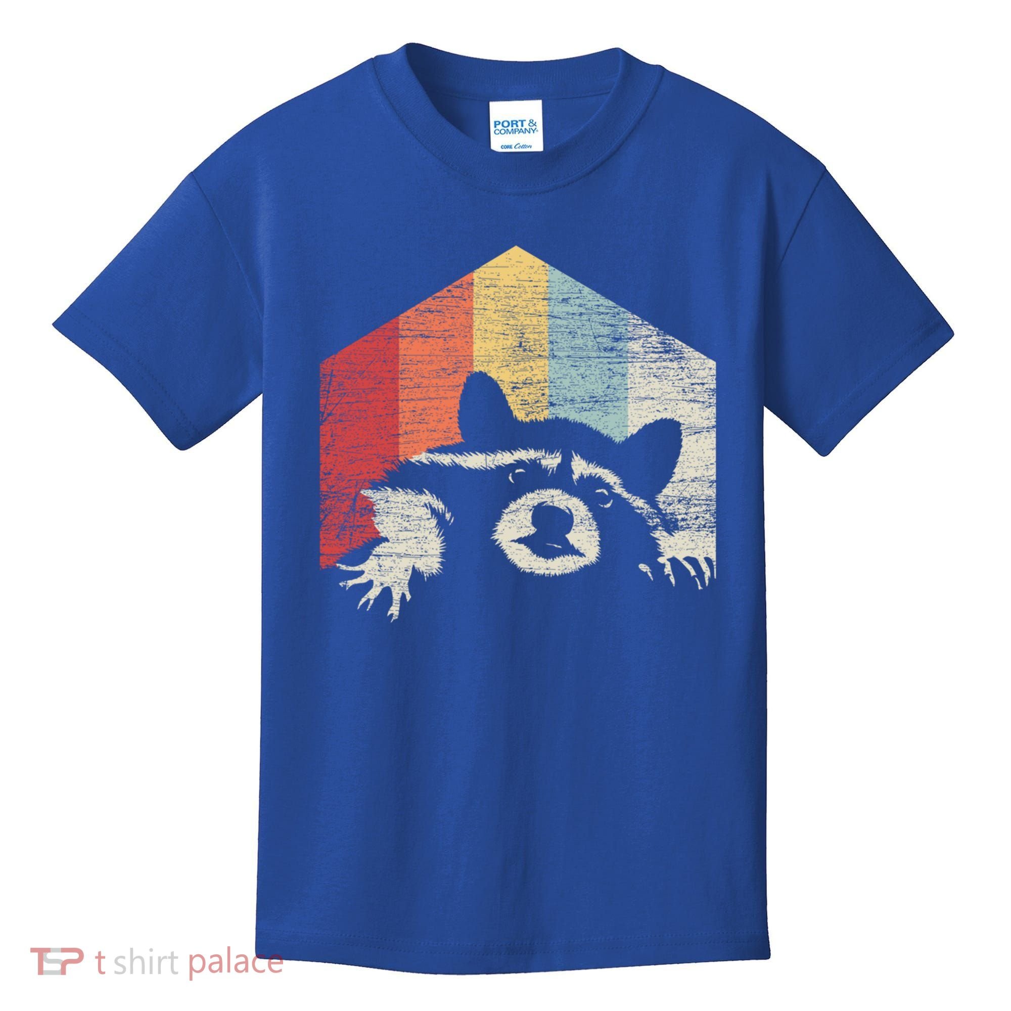 Retro Raccoon Gift Kids T-Shirt