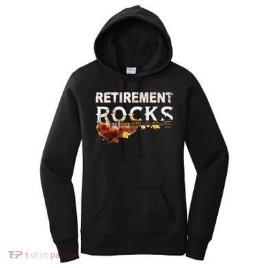 Retirement Rocks Guitar Old Rockers Retired Women's Hoodie