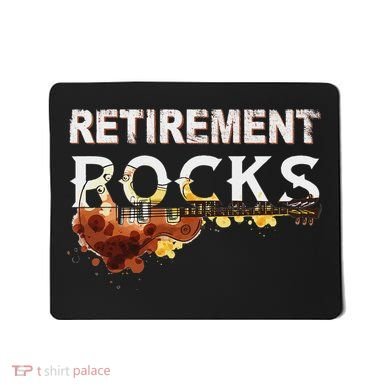 Retirement Rocks Guitar Old Rockers Retired Mousepad