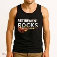 Retirement Rocks Guitar Old Rockers Retired Tank Top thumb 3