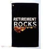 Retirement Rocks Guitar Old Rockers Retired Golf Towel thumb 0